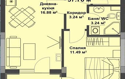 ID 16482 Двокімнатна квартира в Ля Мер Сільвер 2 Фото 4