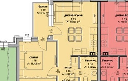 ID 15342 Двокімнатна квартира в Ля Мер Хаус Фото 2