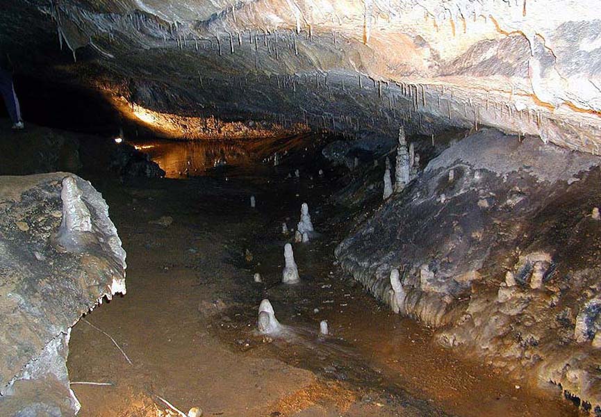Ягодинська печера: сталагміти